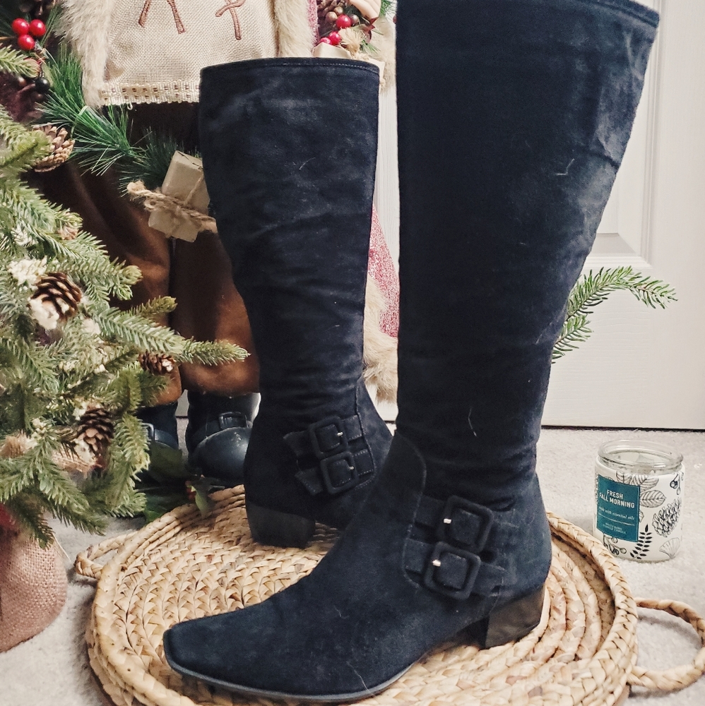 Sesto Meucci Black Heeled Boots